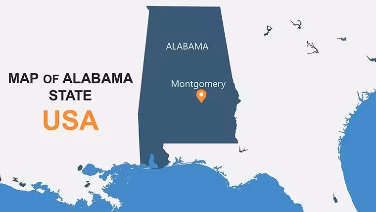 Editable Alabama Map Keynote Template - Professional Designs