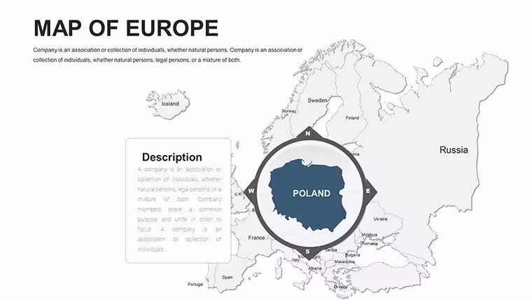 Editable Europe PowerPoint maps - Slide10