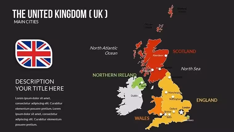 United Kingdom of Great Britain and Ireland Keynote Maps Template