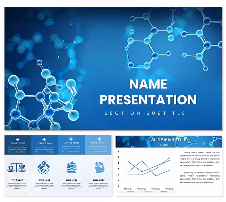 Molecular Structures Science PPT Template
