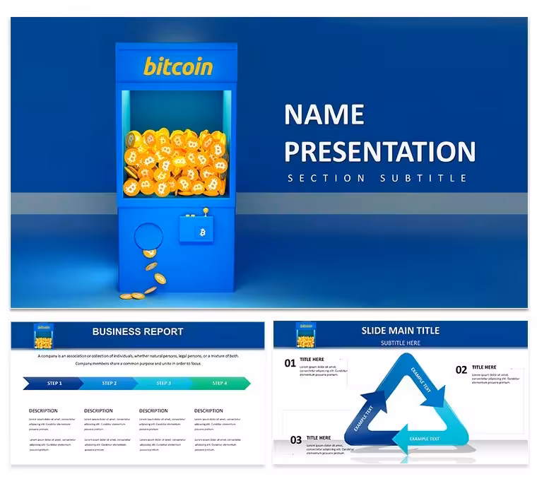 Bitcoin Market Analysis Keynote Template: Chart the Crypto Surge