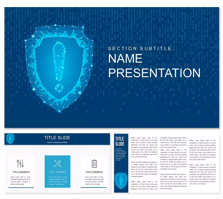 Online Security PowerPoint Template: Navigate Digital Threats with Confidence