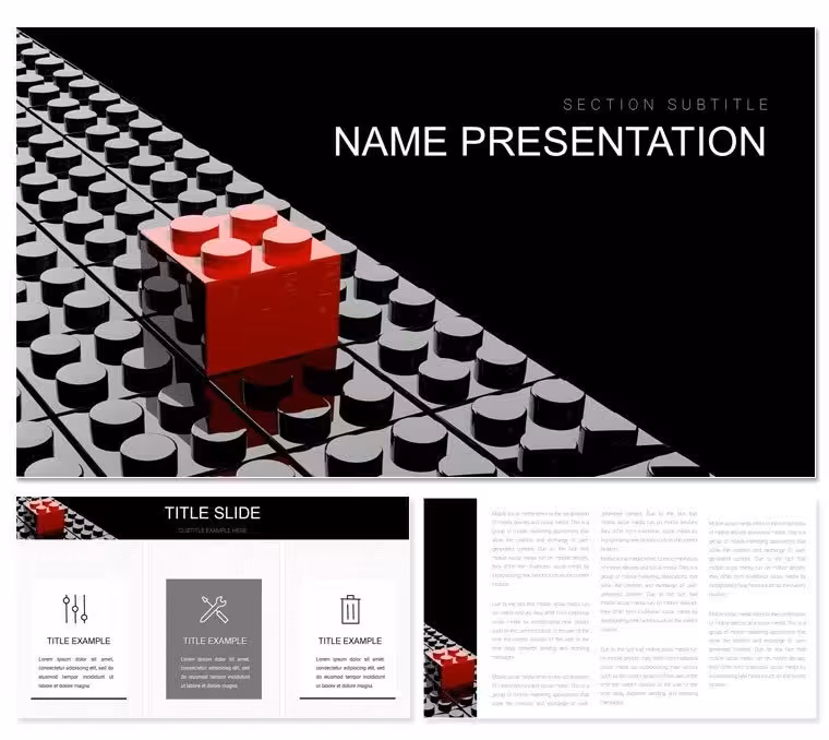 Marketing Tactics PowerPoint Template: Fuel Your Strategy with Visual Fire