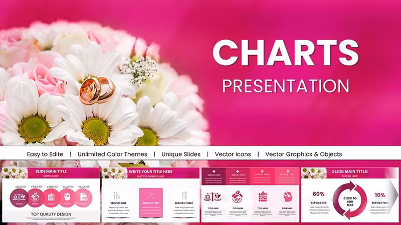 Wedding PowerPoint Charts - Customizable Wedding Presentation Templates