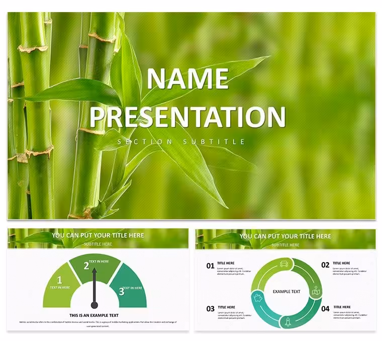 Bamboo PowerPoint Template: Rooted in Natural Harmony