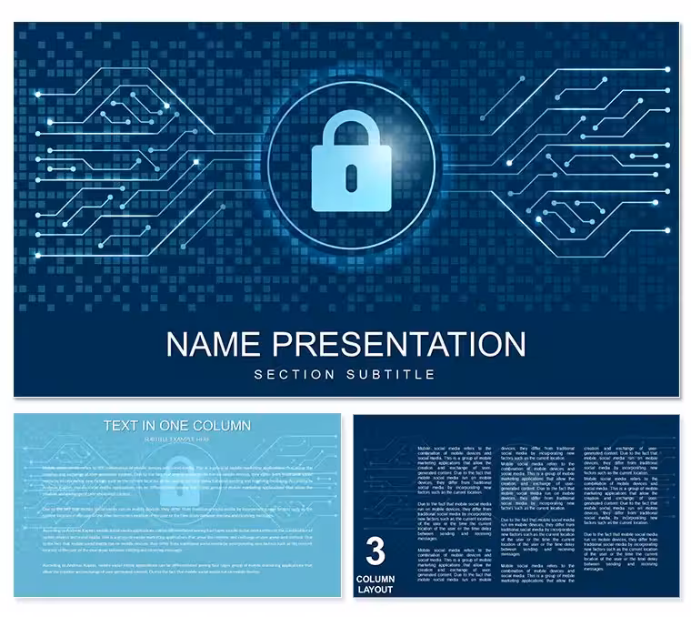 Data Protection and Privacy PowerPoint template