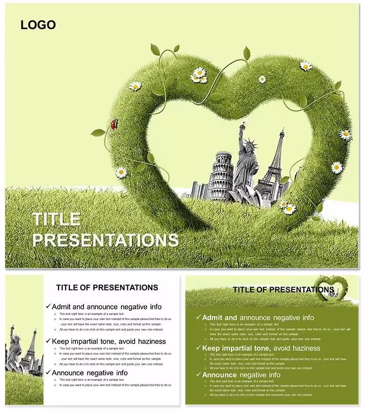 Tourist Attractions Love Keynote Themes