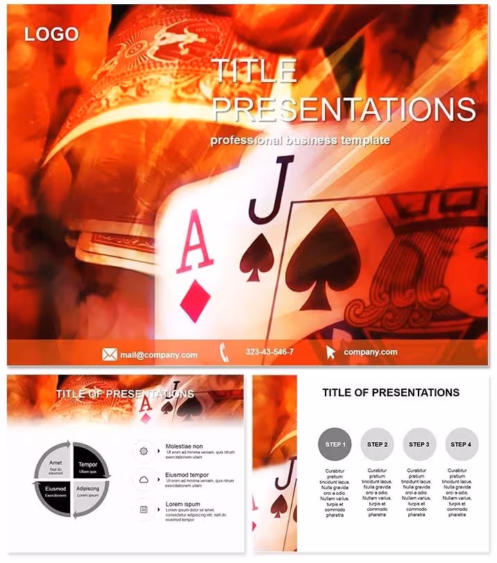 Professional Casino Blackjack PPT Template