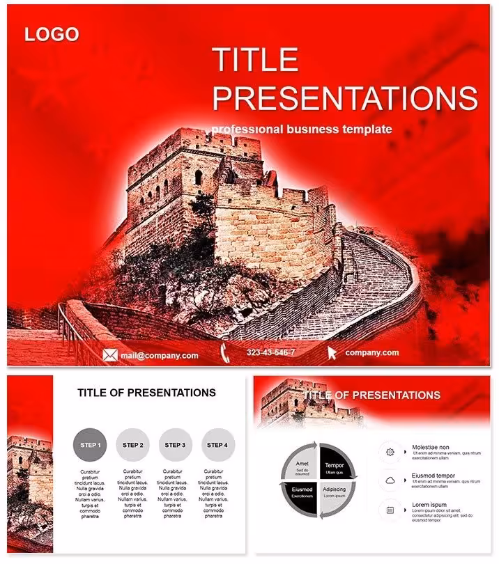 Great Wall China Keynote Template Essentials