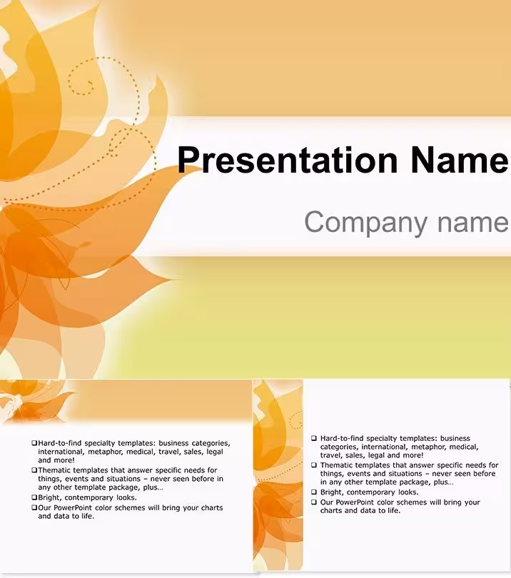 Charming Greetings Flower PowerPoint Template