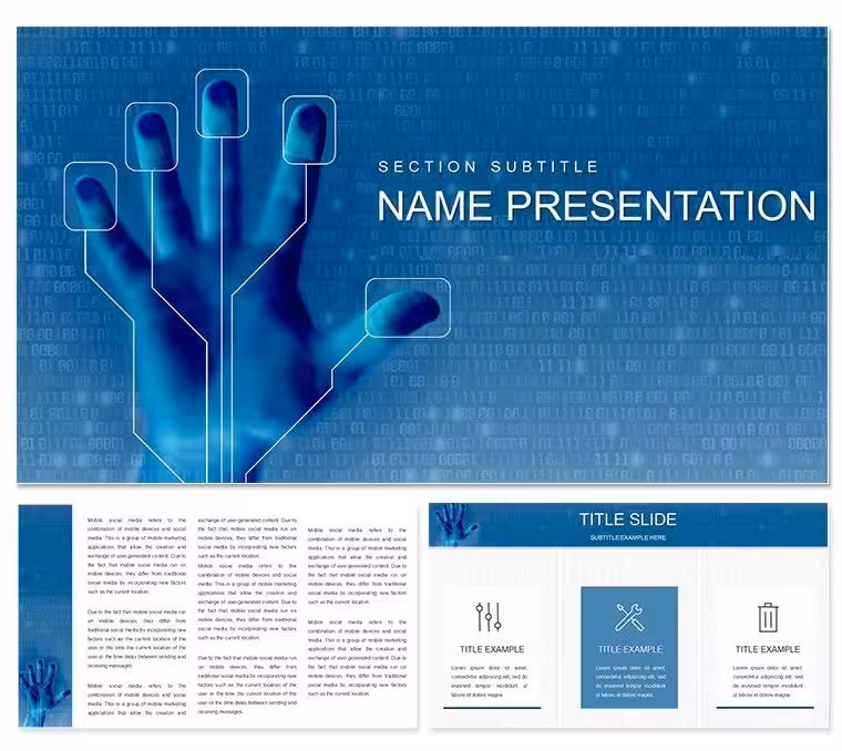 Cutting-Edge IT Biometric Keynote Template