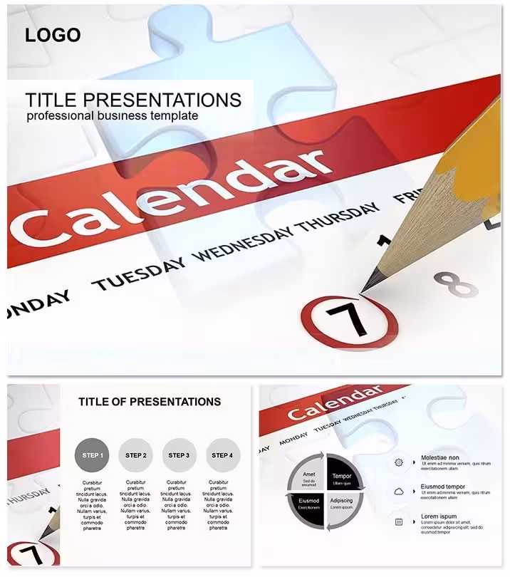 Master Time Management with Calendar Keynote Template