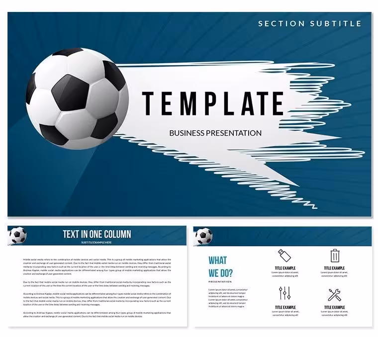 Football Sport Keynote Template for Presentation