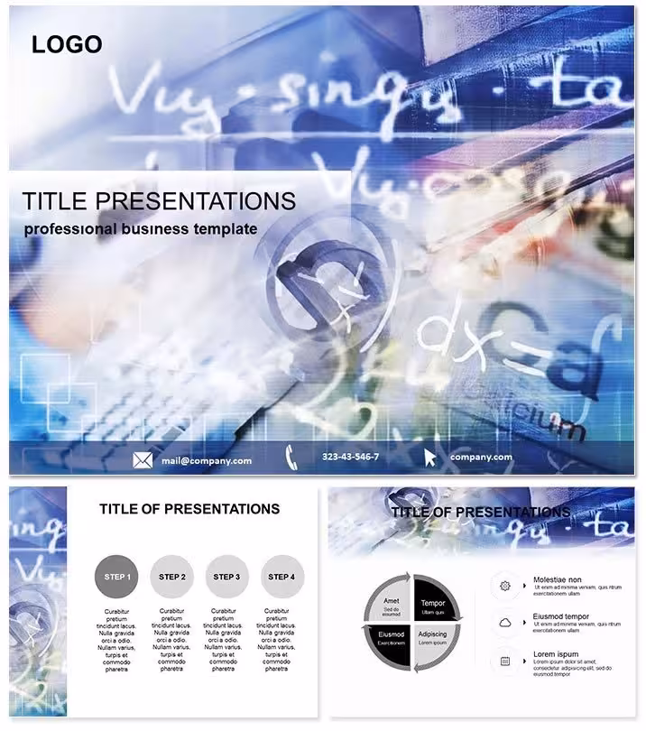 Mathematical Statistics Keynote Template: Visualize Data Mastery
