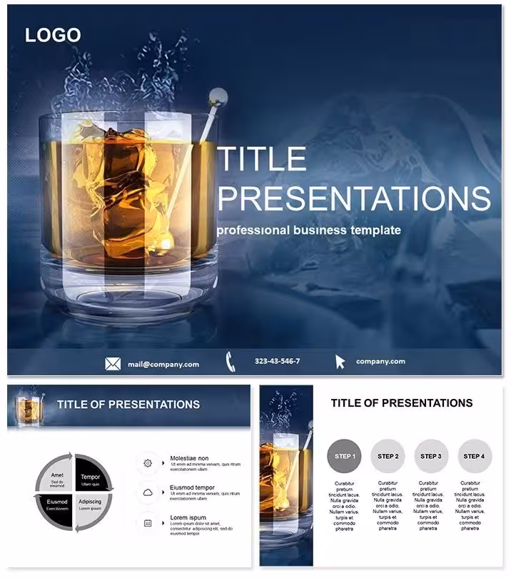 Sip into Success with Whiskey PowerPoint Themes