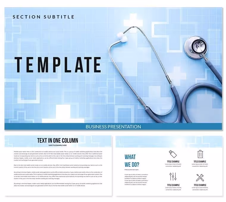 Medicine Information Keynote Template - Healthcare & Medical Presentation | Fully Editable | Instant Download | ImagineLayout
