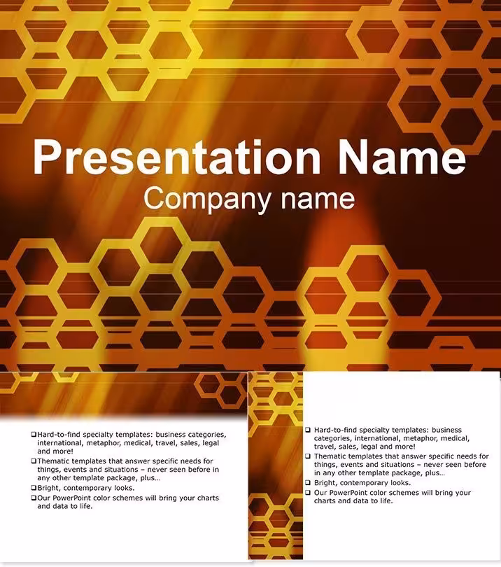 Honeycomb Background PowerPoint Template
