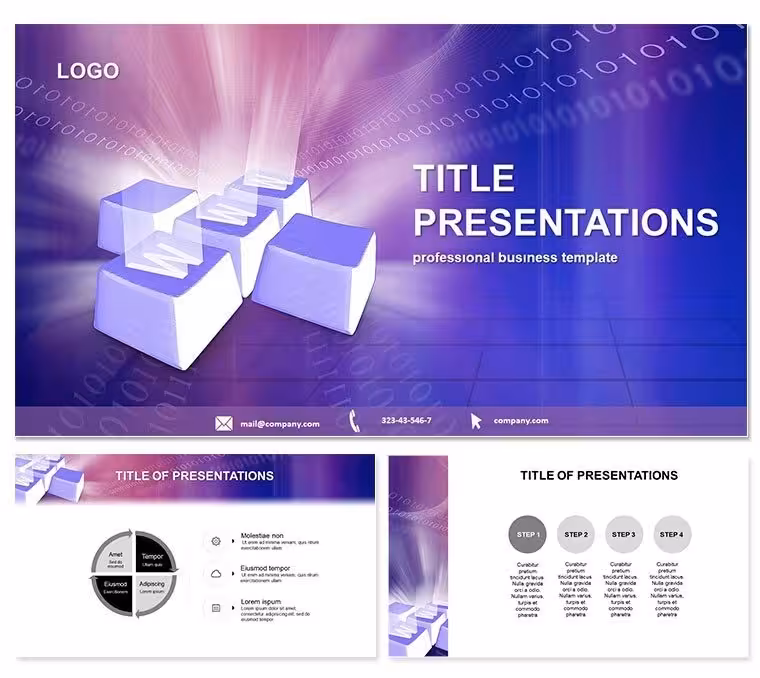 Keyboard and Web PowerPoint Template