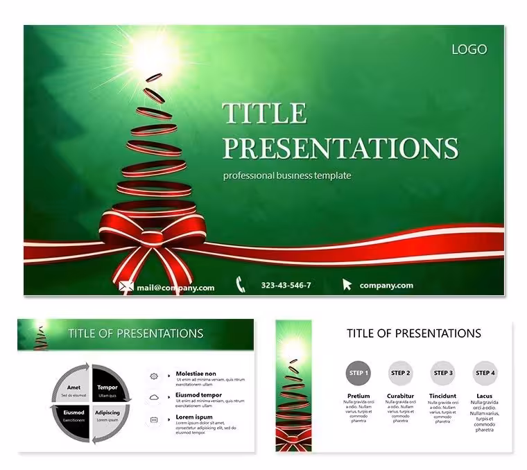 Bright Holiday - Christmas PowerPoint template