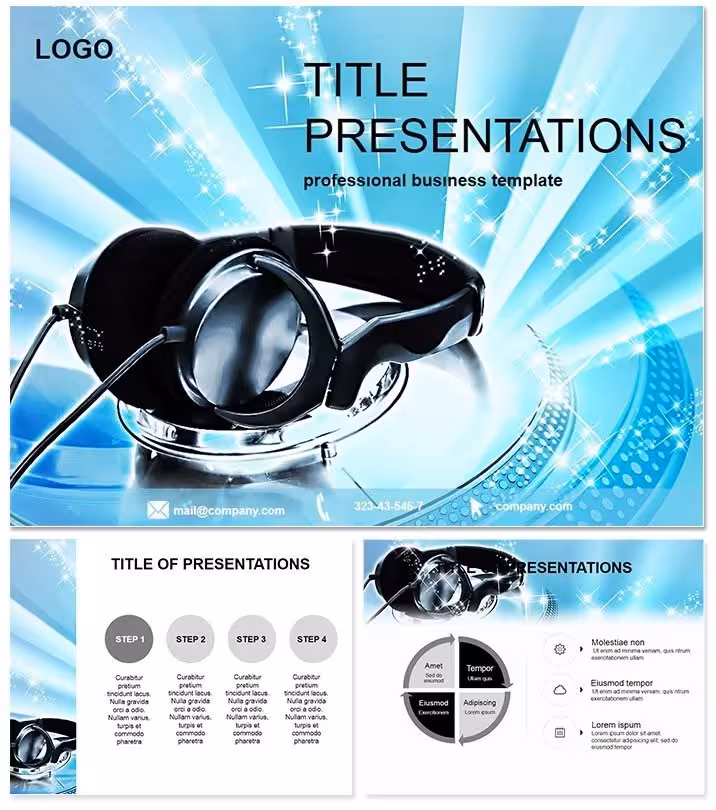 DJ Mixing Software Keynote Template: Mix Mastery