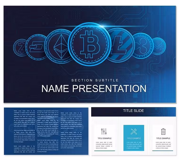 Cryptocurrency Stocks Keynote Template: Demystify Digital Investments