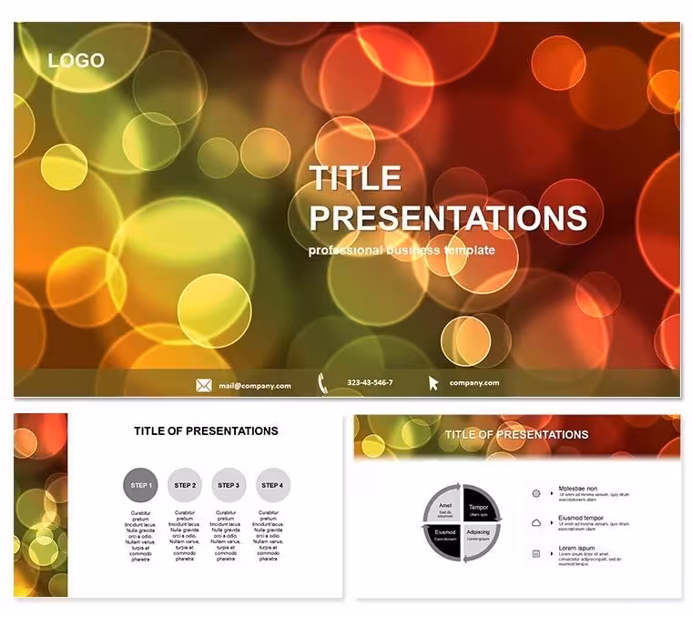 Vibrant Multicolored Circles Keynote Template