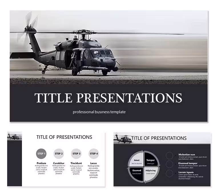 Military Helicopter Keynote Template for Presentation