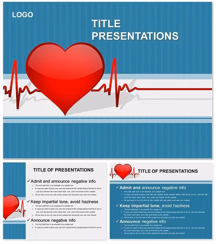 Doctor Heart Cardiogram Keynote Template: Pulse Up Your Presentations