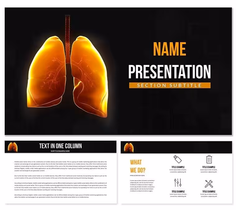 Lungs Human Anatomy Keynote Template