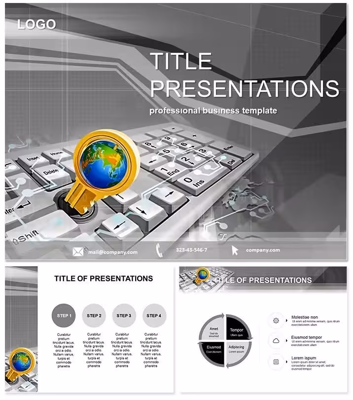 Computer Lessons Keynote Template for Tech Educators