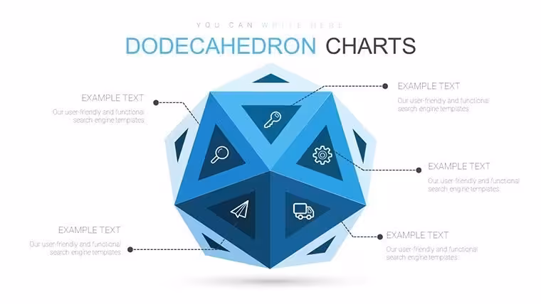3D Dodecahedron Keynote Charts - Editable KEY | ImagineLayout