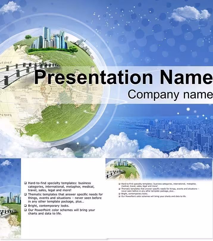Road Business Earth Keynote Template