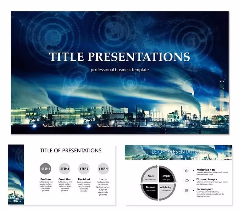 Manufacturing Factory Keynote template Presentation