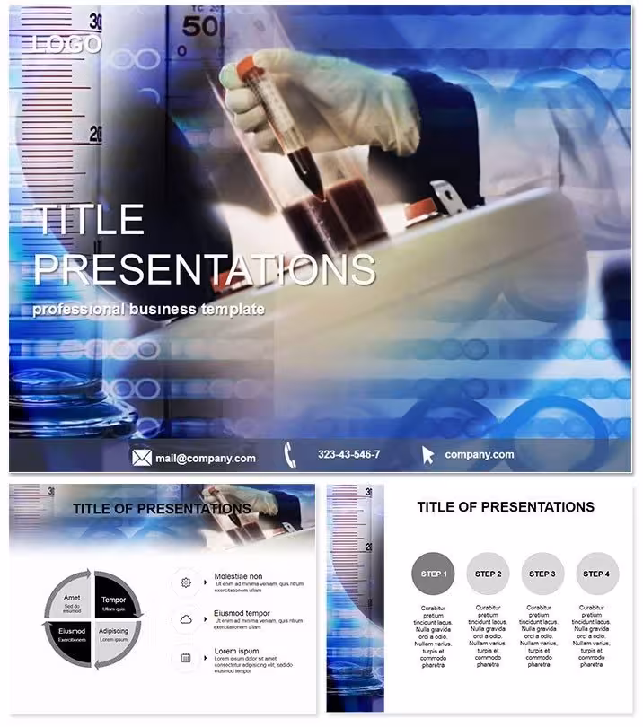 Precise Blood Chemistry PowerPoint Template