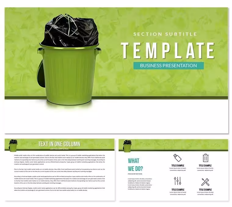 Rubbish - Garbage Disposal Keynote Template