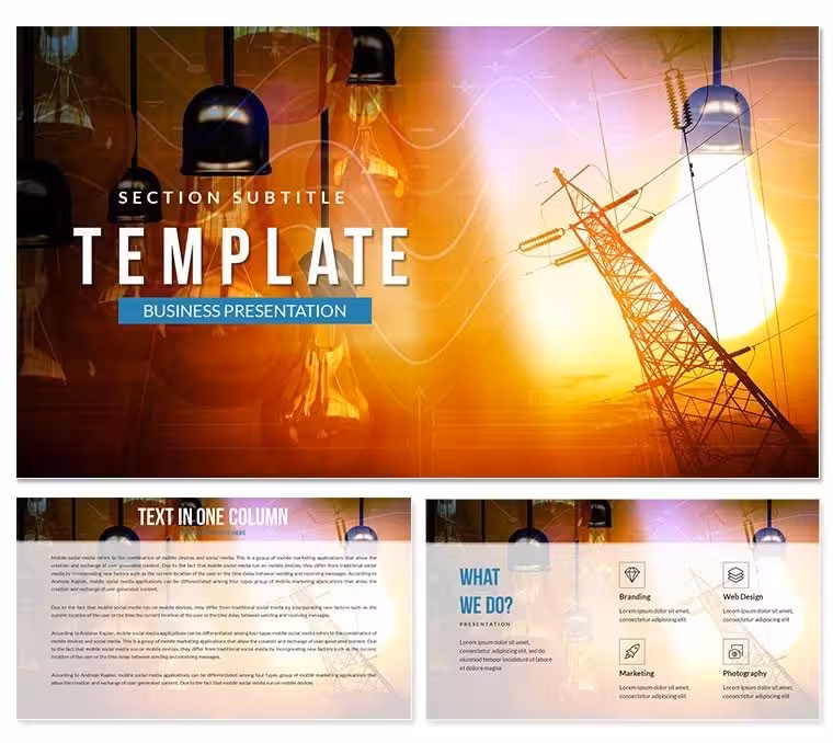 Electricity Rates Keynote templates
