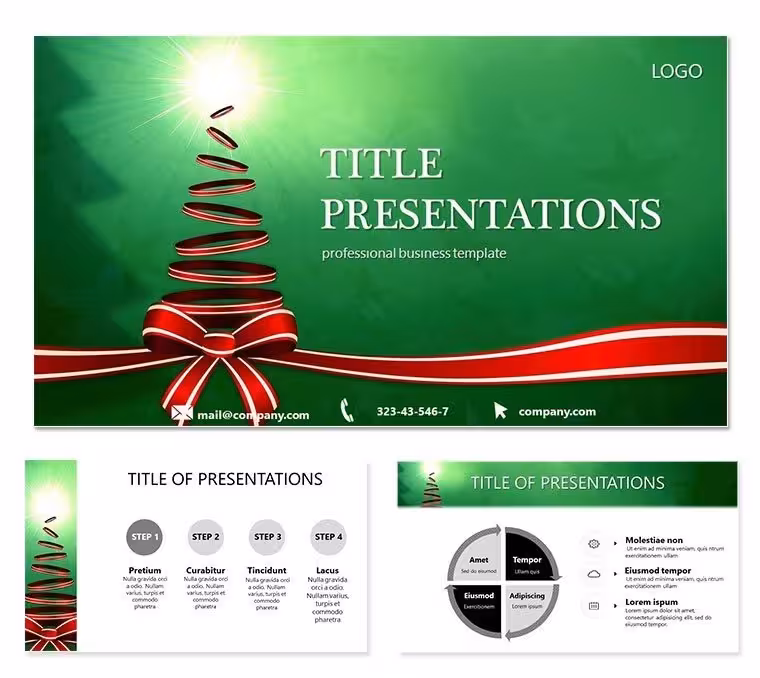 Bright Holiday Christmas Keynote Template