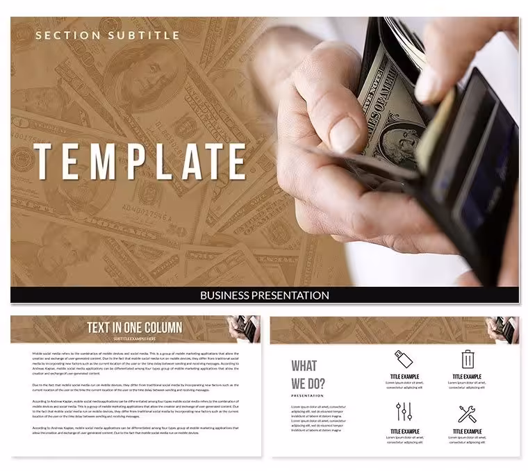 Cash management Keynote Templates Presentation