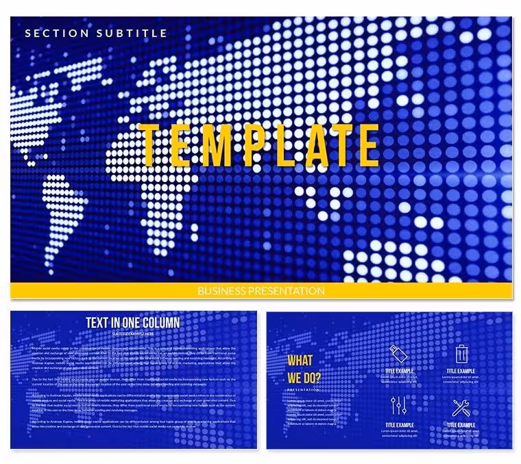 Global News Keynote templates Presentation