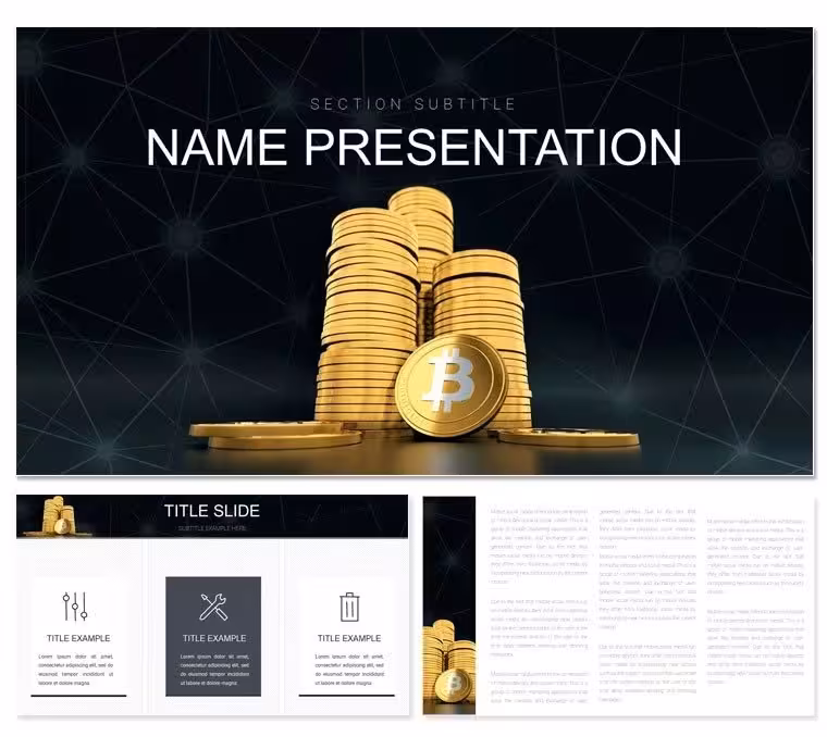 Bitcoin Trading Keynote Template: Coinbase Buy-Sell Strategies