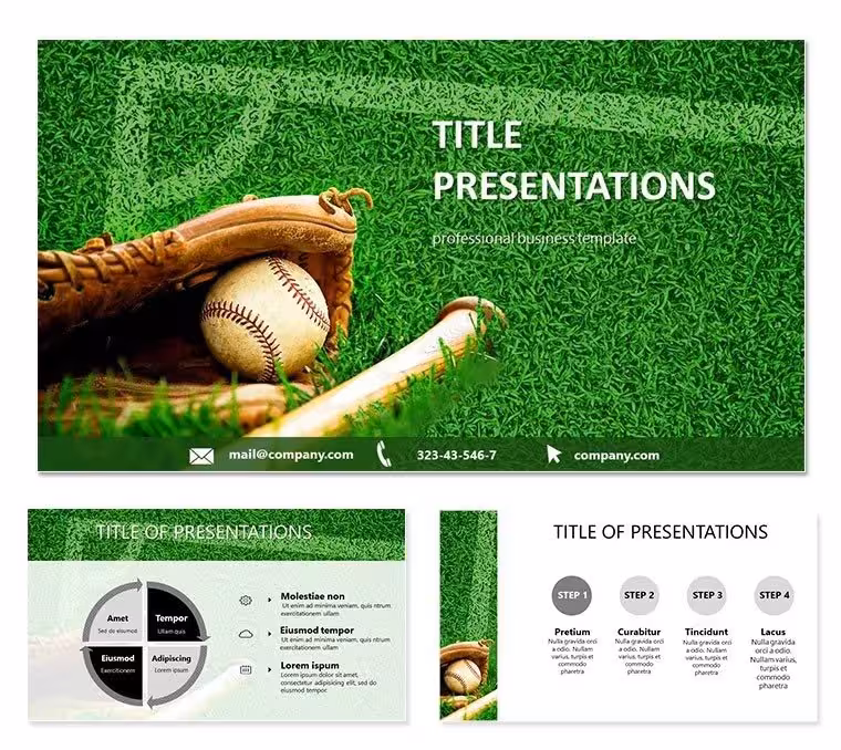 Baseball Training PowerPoint Template Essentials