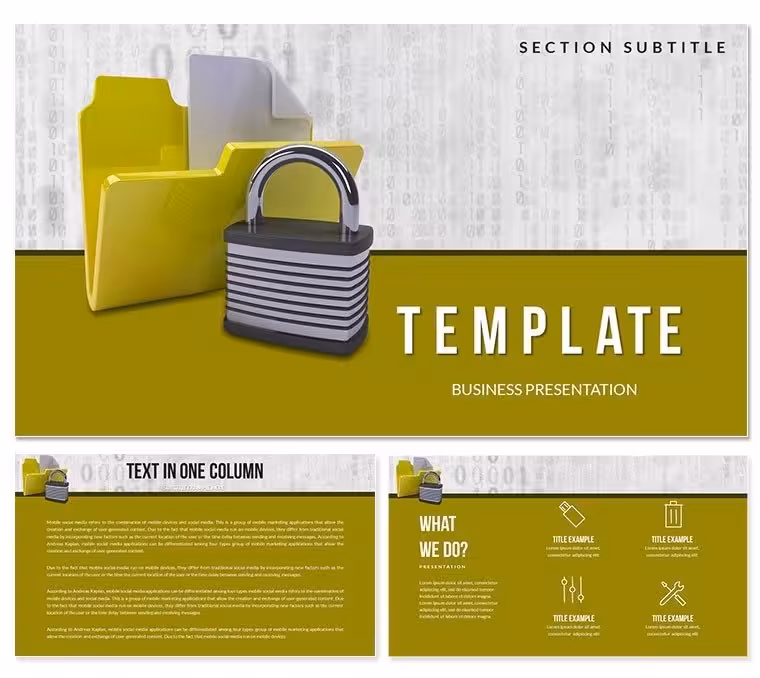 Protection Controlled Folder Access Keynote template