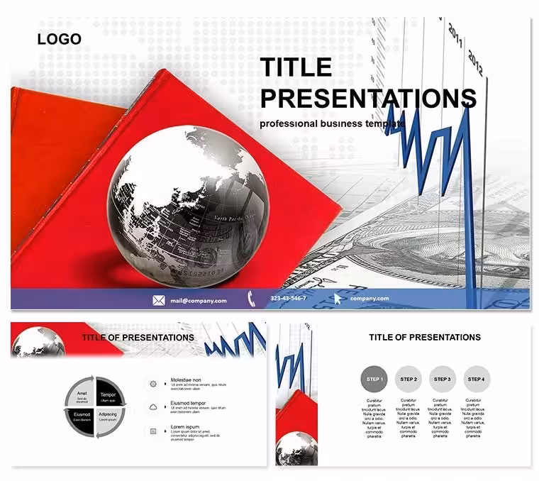 Economic Recession PowerPoint Template: Steady in the Squall