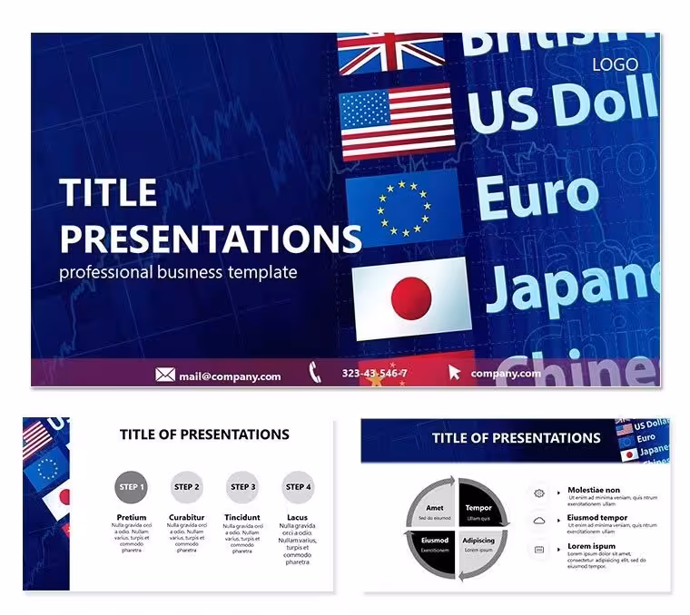 Currencies World Keynote Template: Navigating Global Exchanges