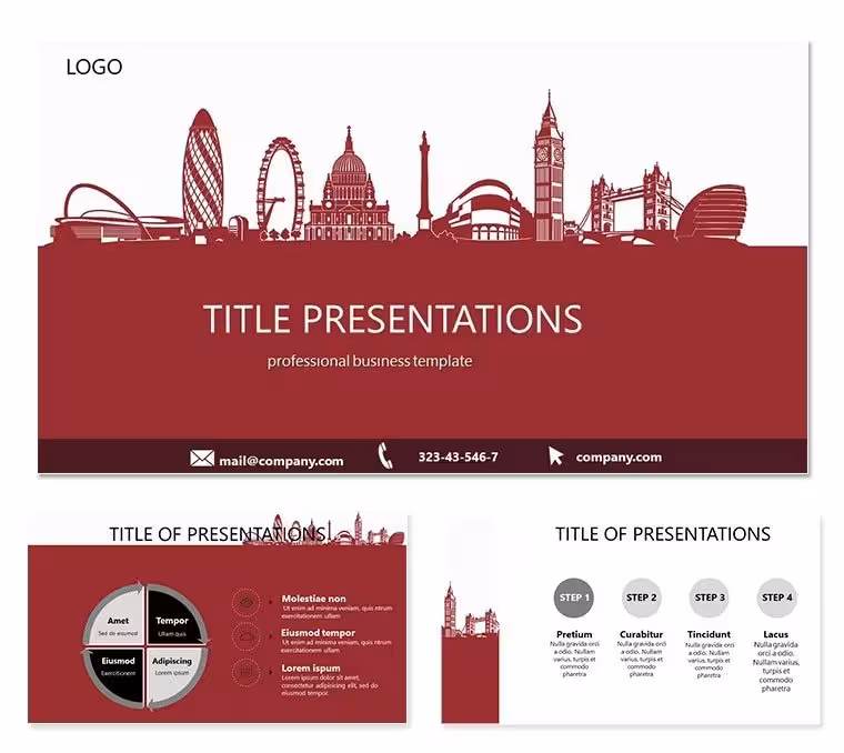 Popular Tourist Destinations PowerPoint Template