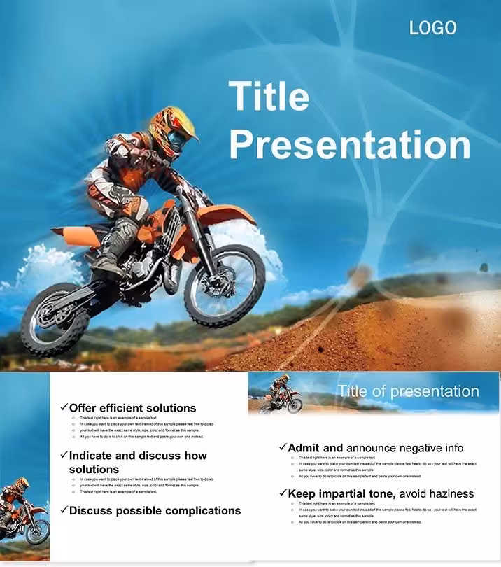 Dynamic Motorcycle Keynote Template