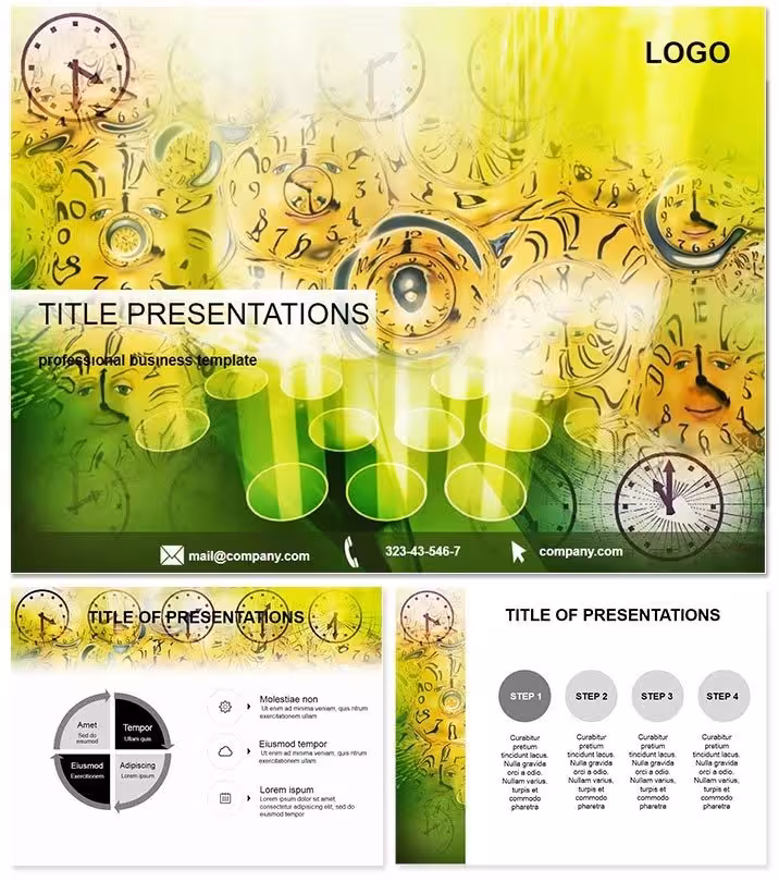Universal Time Zones PowerPoint Template