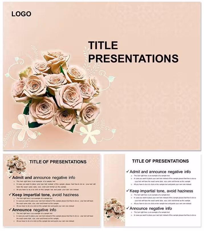 Wedding Wallpaper PowerPoint Template: Weave Romance into Every Slide