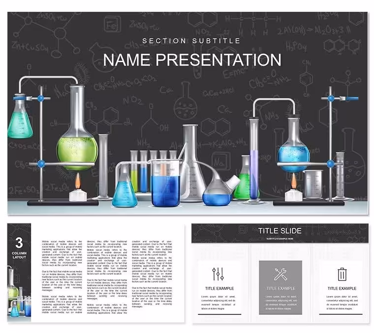 Chemical Experiments Keynote Templates - Presentation Design Download