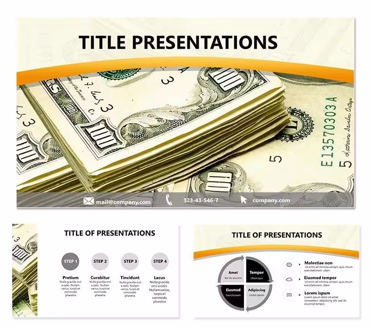 Dollars Money Keynote Template: Energizing Economic Exchanges